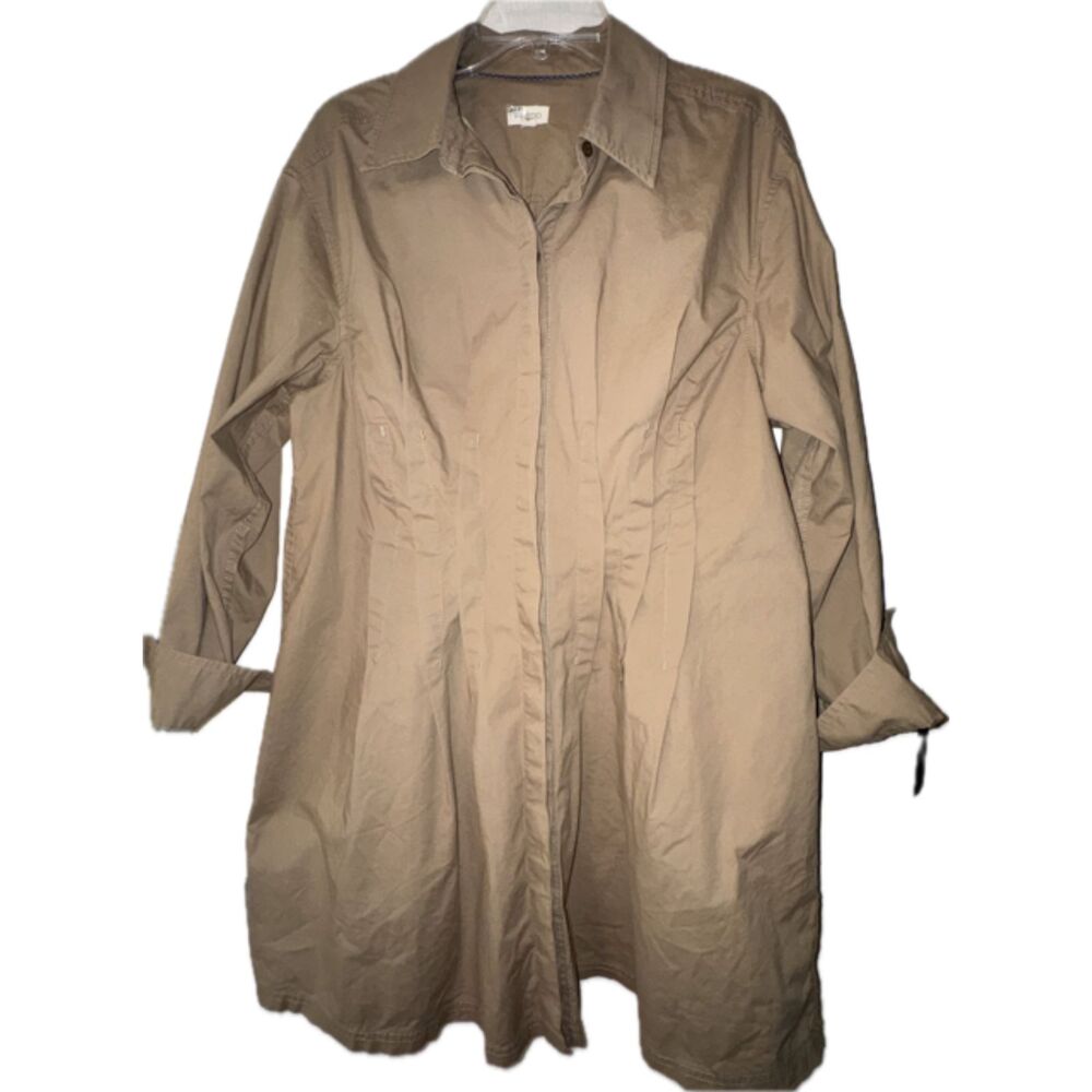 Pilcro Pintuck Mini Shirt Dress Sz 1X NWT - Picture 3 of 8